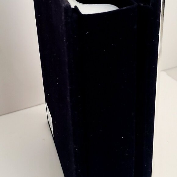 Silver 25th Anniversary Photo Album Pearly Frame Roses Plaque Velvet Felt Back - Picture 6 of 6